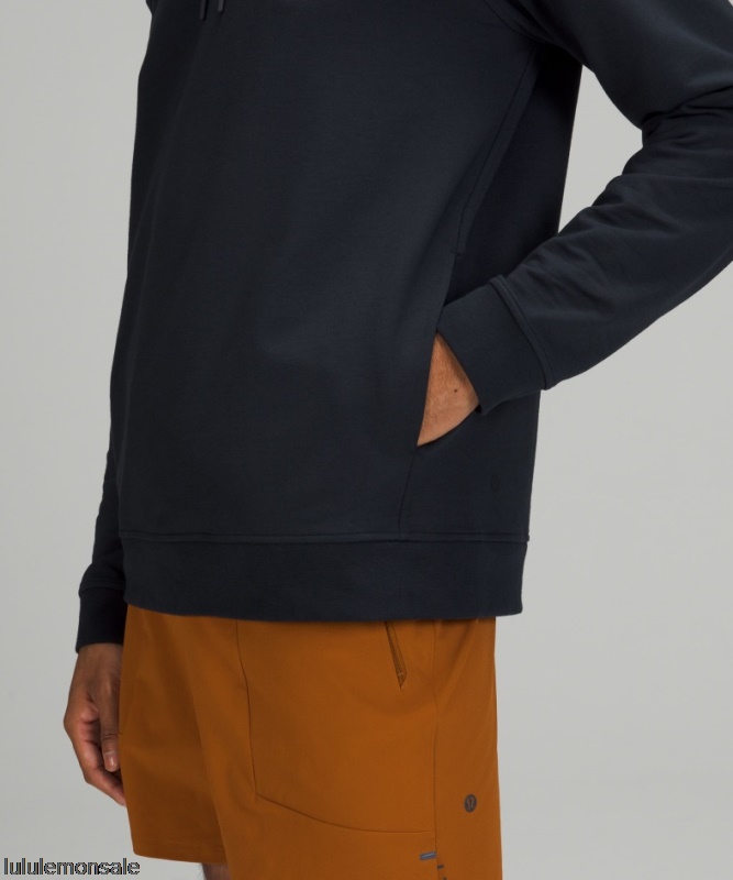 Lululemon Verkauf DELULU629 | Classic Navy City Sweat Pullover Hoodie French Terry